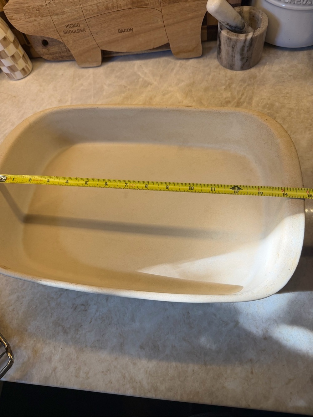 Pampered Chef Large rectangular stoneware baker - Picture 7 of 7